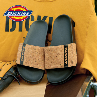 男式 Dickies男士 拖鞋 外穿一字拖防滑耐磨运动沙滩凉拖鞋 男鞋 夏季