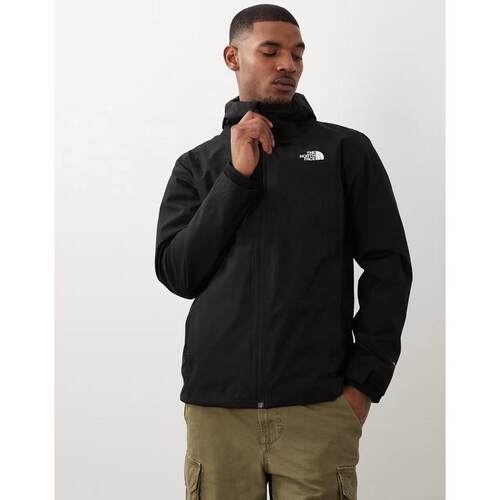 海外代购THE NORTH FACE/北面男士运动茄克三合一防风黑色连帽
