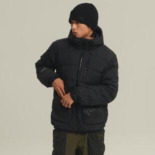 代购SALOMON萨洛蒙男士羽绒服保暖防风轻便轻量羽绒服连帽长款