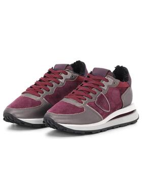 代购PHILIPPE MODEL女士跑步鞋轻便缓震舒适贴合运动鞋紫色