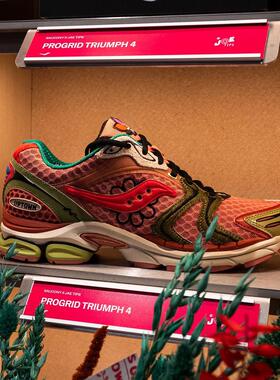 Jae Tips X Saucony ProGrid Triumph 4索康尼联名款花朵刺绣跑鞋
