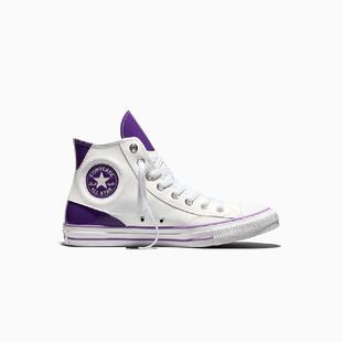 代购Converse All Star龙珠Z弗利萨联名板鞋耐磨防滑高帮白紫撞色