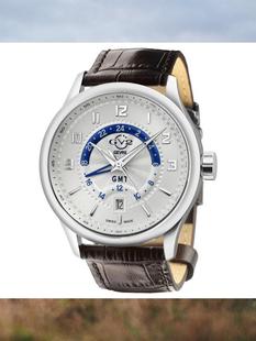 Gevril海外代购 黑色皮带腕表男子42301专柜23新款 GV2 石英手表