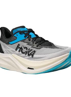 代购Hoka OneOne男士跑步鞋高回弹推进力轻量缓震训练鞋网面材质