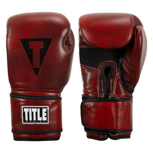 代购Title Boxing男女拳击保暖防护真皮加厚训练健身手套爆款