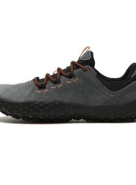 海外代购Merrell/迈乐男士徒步鞋防滑耐磨抓地力强低帮灰色