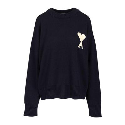 代购AMI PARIS男士毛衣保暖柔软羊毛棉质秋冬日常卫衣爆款休闲