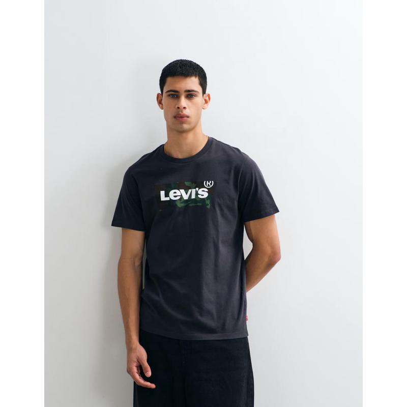 海外代购Levi&rsquo;s/李维斯男士运动T恤柔软弹力圆领短袖日常运动