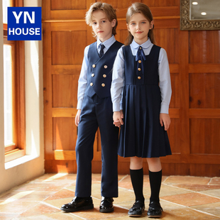 小学生校服英伦风合唱朗诵表演服幼儿园园服毕业照集体照班服套装