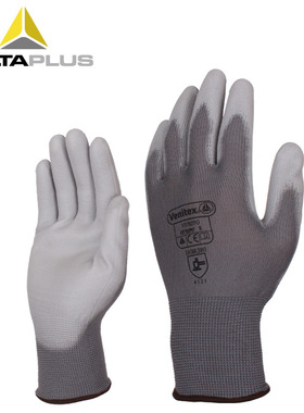 代尔塔201705机修汽车维修服帖透气PU浸塑涂层防滑耐磨防油手套