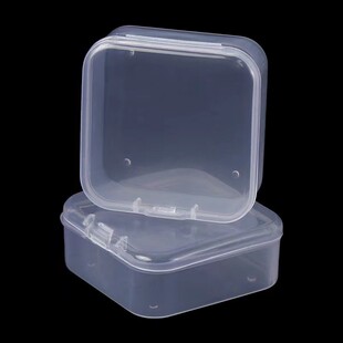 透明pp塑料耳塞小盒子耳钉戒指饰品盒电子配件包装空盒迷你收纳盒