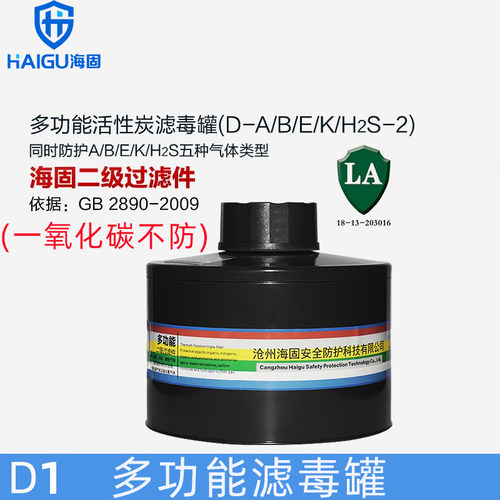 海固综合罐D1多功能罐滤毒活性炭RD40防苯酸氨化工喷漆有无机气体