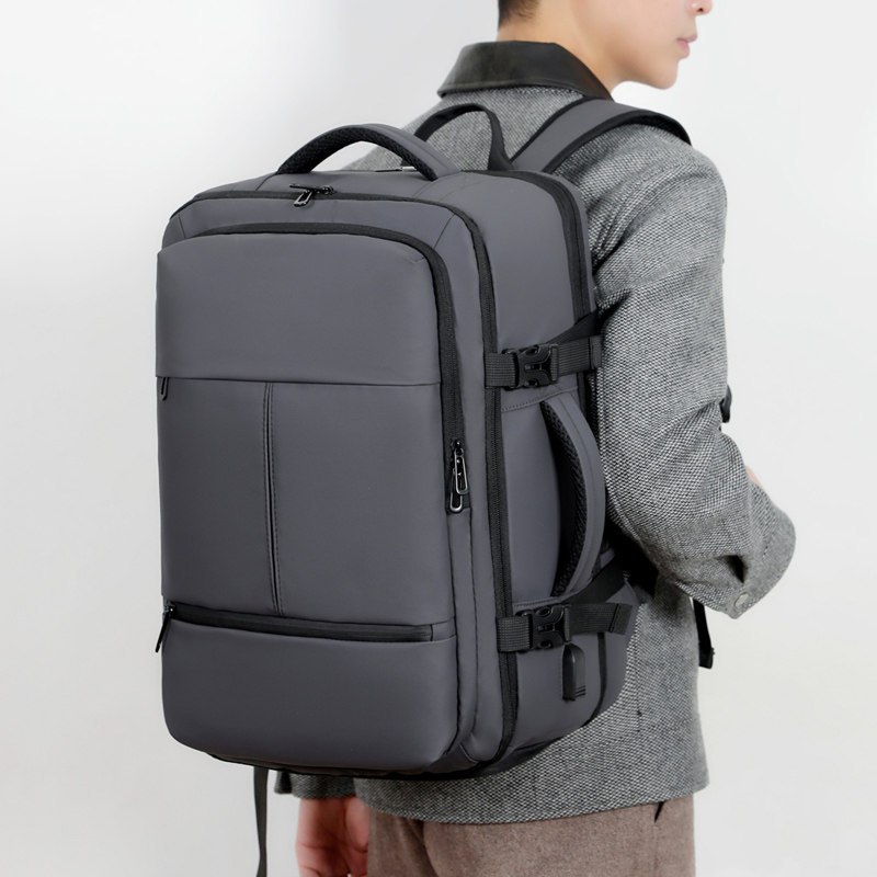 商务风双肩电脑包男大容量扩容多功能防水旅行出差背包青年大学生,箱包皮具/热销女包/男包,双肩背包,淘宝优惠券,粉丝福利购,淘宝优惠卷