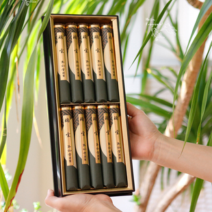 日本玉初堂瑞云十束线香漆器礼盒礼物家居传统香道熏香白檀沉香
