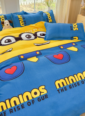 被套单件床上用品150x180x200m学生四件套家用三件套1.5m2.0m秋冬