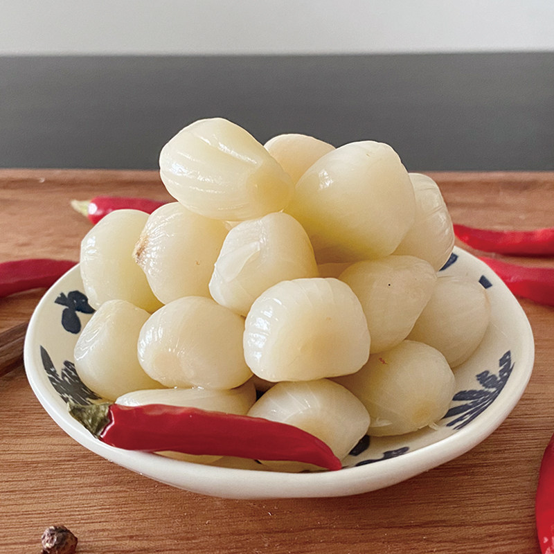 东堂广西特产水晶荞头腌制泡菜佐餐菜开胃菜酸辣即食泡藠头500g