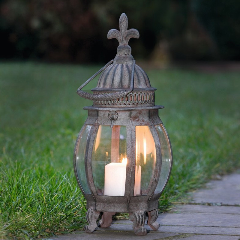 欧式法式乡村复古风格深绿色仿古风灯灯笼 酒吧别墅装饰做旧门灯