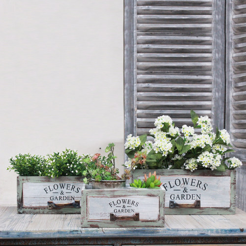 木花盒花盆原木箱实木花架