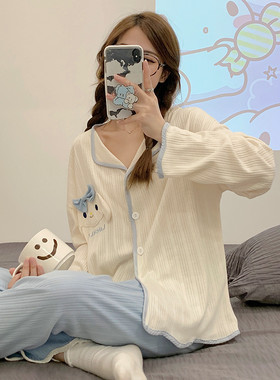 女可爱甜美睡衣家居服套装新款