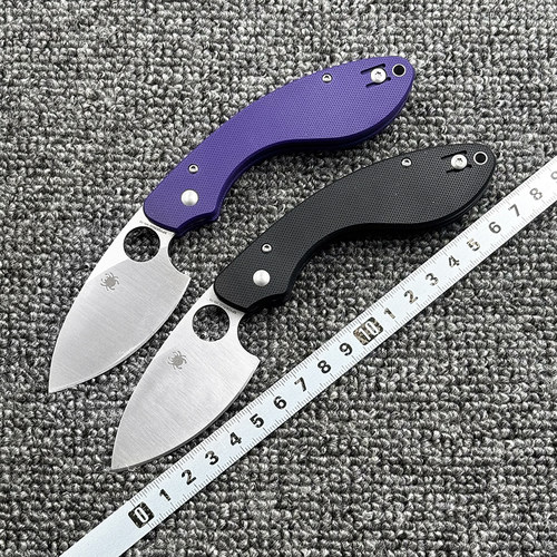 蜘蛛 C207G10柄折刀户外野营狩猎战术防身高硬度口袋EDC工具刀