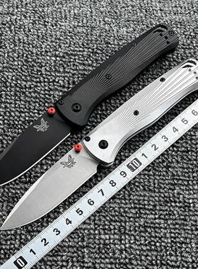 蝴蝶 BM535-4铝合金柄折刀户外野营狩猎战术防身高硬度EDC工具刀