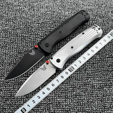 蝴蝶 BM535-4铝合金柄折刀户外野营狩猎战术防身高硬度EDC工具刀