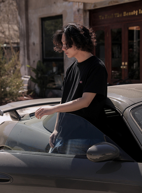 特价！SBC 2023新款长绒棉短袖T恤 手工绣花短款宽松tee