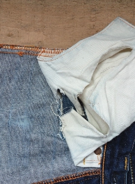 denim doctor 丹宁医生 前口袋修复 牛仔工装修补改造 原色丹宁裤