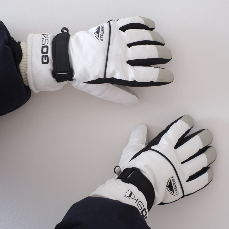 滑雪手套加绒防水触屏2024新款男女手套防寒加绒保暖电动车手套