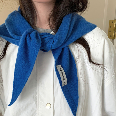 韩系高级感纯羊毛三角巾