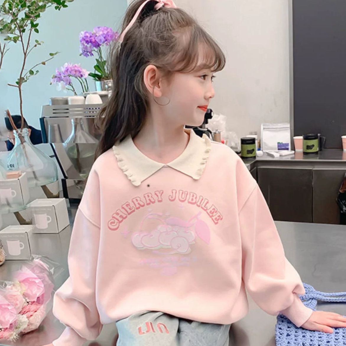 女童春秋季卫衣2025新款