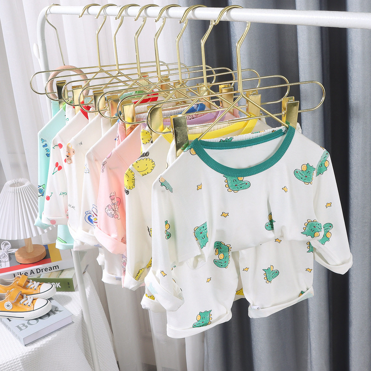 儿童莫代尔睡衣套装七分袖