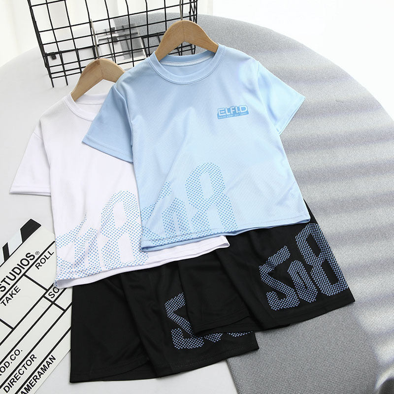 速干透气男童夏装套装