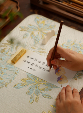 织锦画毡双面 毛毡垫桌垫书画学生毛毡布书法绘画桌布垫布文房用