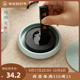 青润雅瓷 火锅砚台防干带盖子砚台 歙砚瓷器摆件存墨书法用品文房