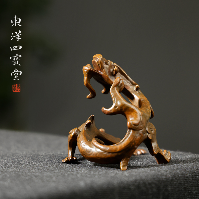青銅器蟠龍筆架文房四寶