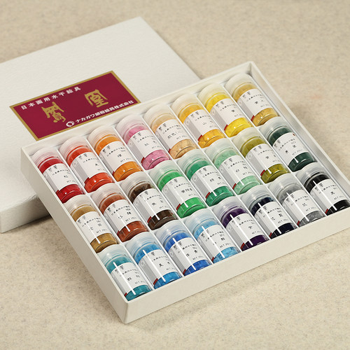 凤凰粉末状24色套装矿物质颜料