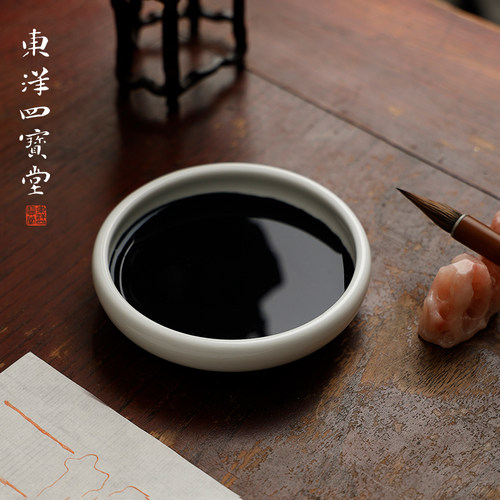 实用款白瓷墨碟/料碟简易清洗