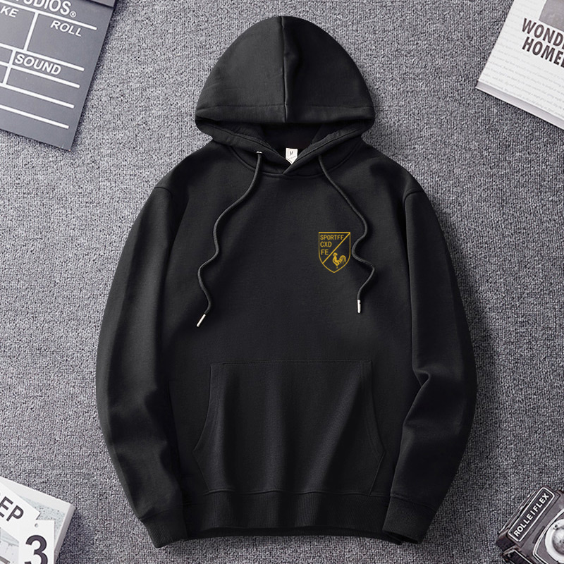 法国公鸡重磅美式潮牌连帽卫衣男春秋款长袖衣服秋季2025新款外套