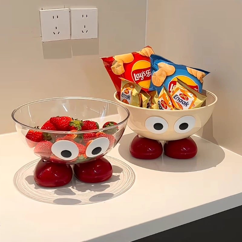 创意卡通水果盘可爱造型大眼果盘家用客厅大容量零食盘新款糖果盘,收纳整理,其他收纳篮,淘宝优惠券,粉丝福利购,淘宝优惠卷