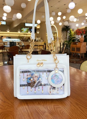 Seraphim原创小方痛横版小大容量小食量痛包日系甜美手提斜跨包