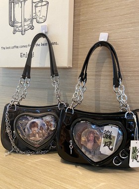 Seraphim原创爱心痛亚文化辣妹甜酷风y2k腋下包二次元小食量痛包