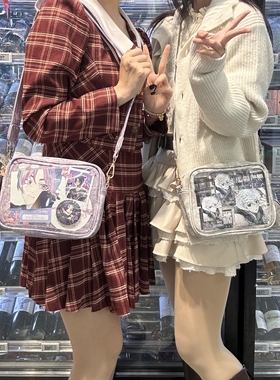 Seraphim原创【斜挎痛】基础款休闲风小食量牛仔漆皮斜挎痛包