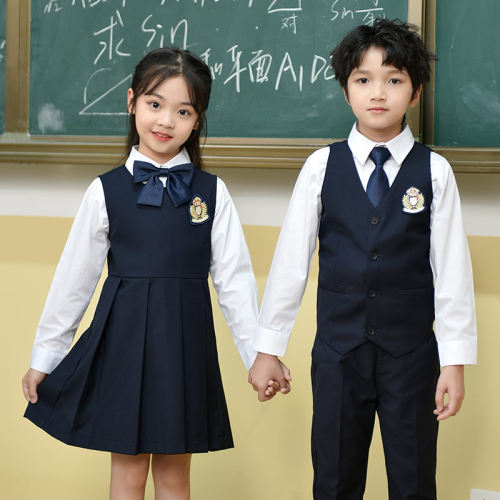 卷卷毛班服套装小学生校服