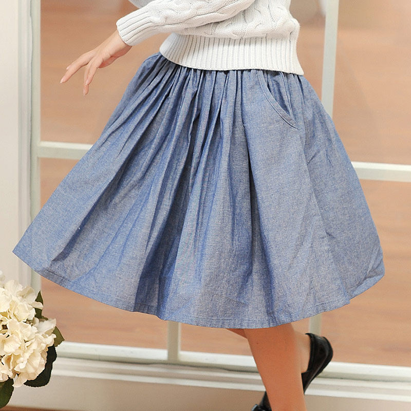 Jupe fillette en coton - Ref 2049890 Image 3