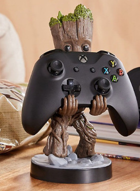 创意xbox游戏机手柄支架ps4动漫手办周边托架ps5握把置放收纳挂架