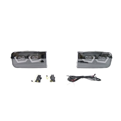 适用于08-11款丰田兰德酷路泽LC200日行灯改装LED流水前雾灯总成