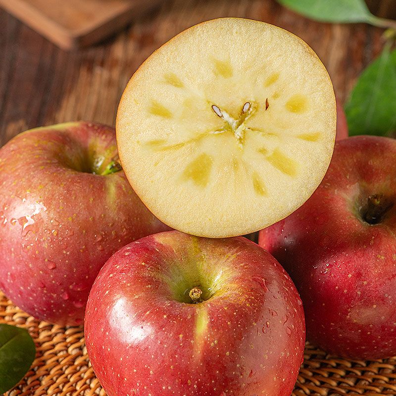九寨沟糖心苹果新鲜采摘脆甜多汁