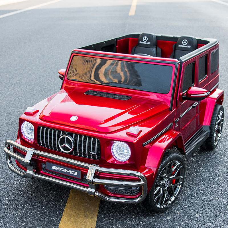 双人双座奔驰大g儿童电动车四轮4驱汽车玩具遥控车子可坐宝宝小孩