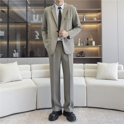 西装套装男士休闲韩版青年帅气正